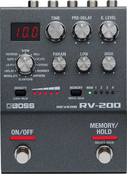 BOSS RV-200 Digital Reverb guitar pedal