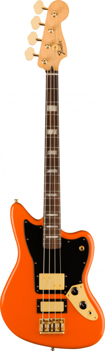 Fender Limited Edition Mike Kerr Jaguar Bass, Rosewood Fingerboard, Tiger′s Blood Orange bass guitar