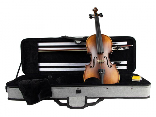 Leonardo LV-1844 - 4/4 size violin with case and bow