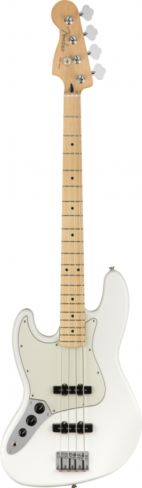 Fender Player Jazz Bass LH MN Polar White bass guitar, lefthand