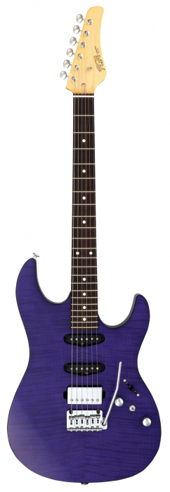 FGN J-Standard Odyssey Transparent Purple Flat electric guitar