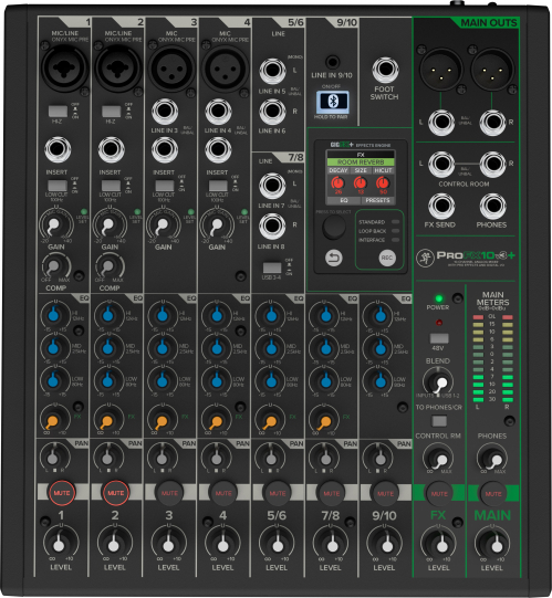Mackie ProFX10v3+ analogue mixer