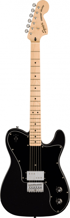 Fender Squier Paranormal Esquire Deluxe MN Metallic Black electric guitar