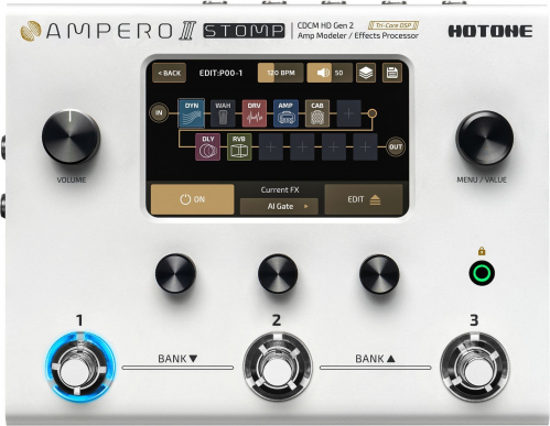 Hotone MP-300 Ampero II Stomp electric guitar procrssor