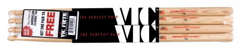 Vic Firth P7A3-7A Value Pack, 3 Paar 7A, 1 Paar 7A gratis