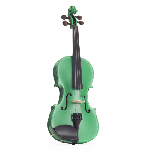 Stentor 1401SGE violin 1/2 HARLEQUIN set green