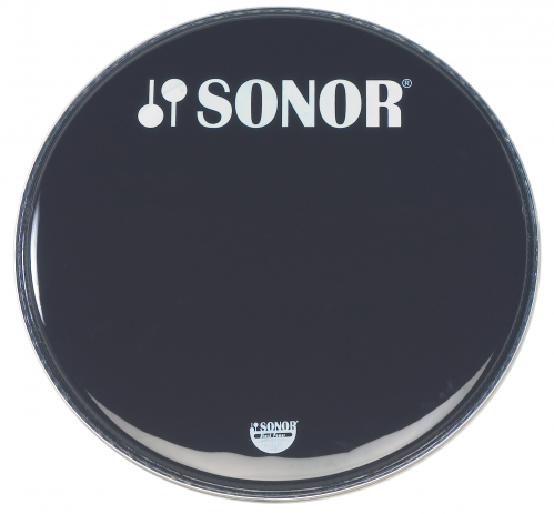 Sonor 91067200 bass Drum Head pb 22 B L 22″ black w. logo