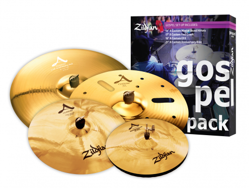 Zildjian AC801G cymbals Set A Custom Gospel Pack 14H/17Cr/18EFX/21R