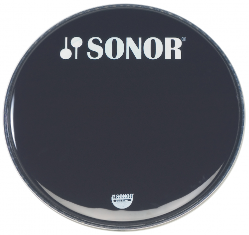 Sonor 91067400 bass Drum Head pb 24 B L 24″ black w. logo