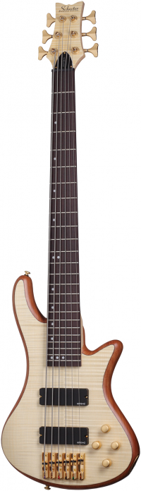 Schecter Stiletto Custom-6 Natural Satin bass guitar