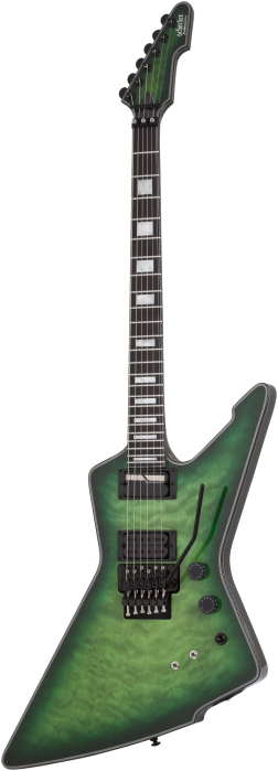 Schecter  E-1 FR S Special Edition Trans Green Burst  electric guitar