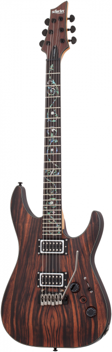 Schecter C-1 Exotic Ebony Natural Satin electric guitar