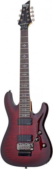 Schecter Demon 7 FR Crimson Red Burst electric guitar