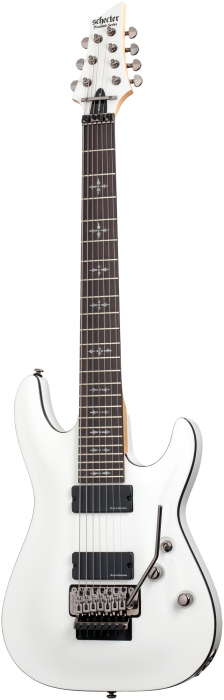 Schecter Demon 7 FR Vintage White electric guitar