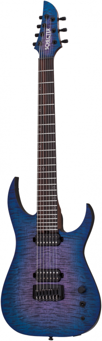 Schecter USA Custom Merrow KM-7 MKIII Pro Blue Crimson  electric guitar