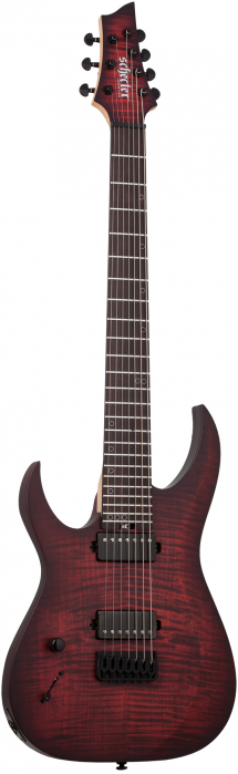 Schecter 2577 Sunset-7 Extreme Scarlet Burst gitara elektryczna leworczna