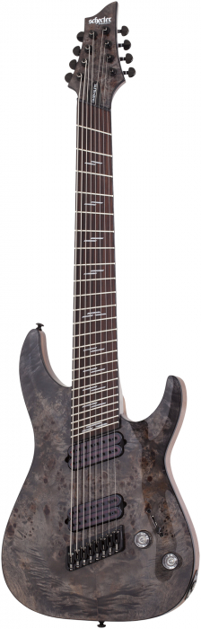 Schecter Omen Elite 8 MultiScale, Charcoal   electric guitar