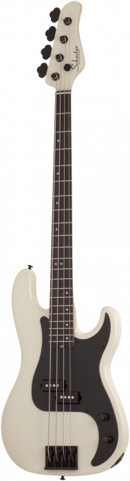 Schecter P-4 Ivory bass guitar