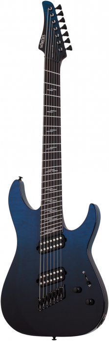 Schecter Reaper 7 Elite MultiScale Deep Ocean BlueBlue   electric guitar