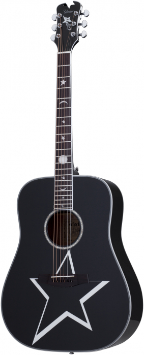 Schecter Robert Smith RS-1000 Busker Gloss Black acoustic guitar
