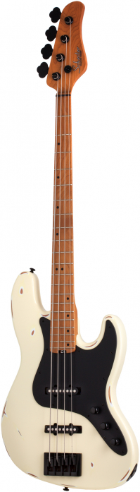 Schecter J-4 Sixx Relic Ivory bass guitar