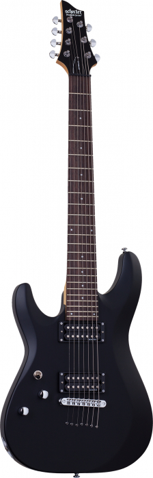 Schecter 439 C-7 Deluxe Satin Black gitara elektryczna leworczna