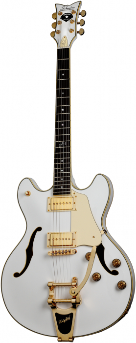 Schecter Signature Robin Zander Corsair Gloss White  electric guitar