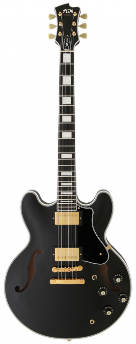 FGN Masterfield Semi Custom HH Black electric guitar