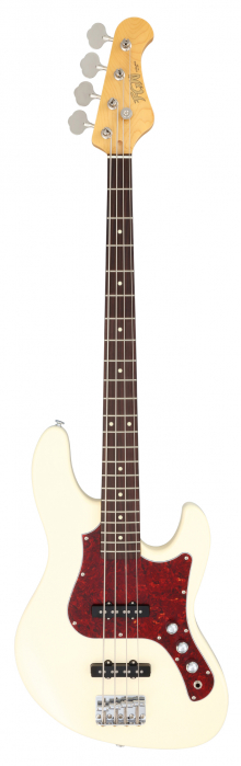 FGN Boundary Mighty Jazz Olympic White bass guitar