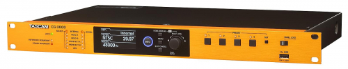 Tascam CG-2000 - Generator zegara: 4 wyjcia video sync, 12 wyj wordclock, 2 wyjcia AES3 lub AES11, 2...