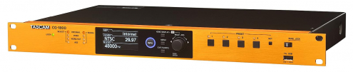 Tascam CG-1800 - generator zegara: 4 wyjcia video sync, 12 wyj wordclock, 2 wyjcia AES3 lub AES11, 2...