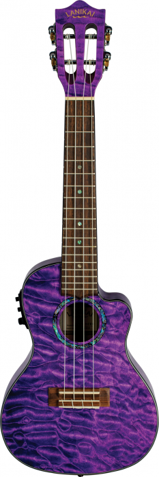 Lanikai Quilted Maple Purple CE ukulele koncertowe elektro-akustyczne Lanikai Quilted Maple Purple CE ukulele koncertowe elektro-akustyczne