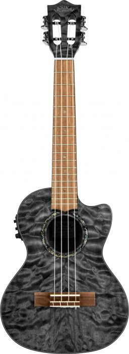 Lanikai Quilted Maple Black CE ukulele tenorowe elektro-akustyczne