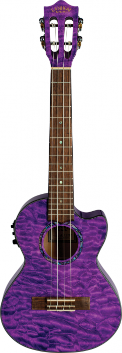 Lanikai Quilted Maple Purple CE ukulele tenorowe elektro-akustyczne