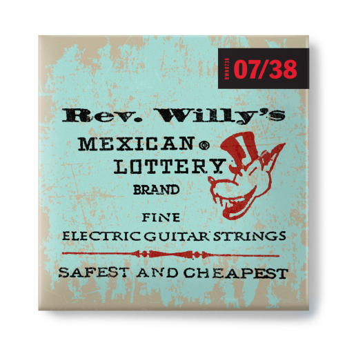 BILLY GIBBONS CUSTOM REV WILLY′S GUITAR STRINGS 07-38 RWN0738