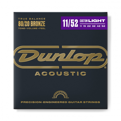 Dunlop DAB 80/20 Bronze Acoustic Guitar Strings 11-52