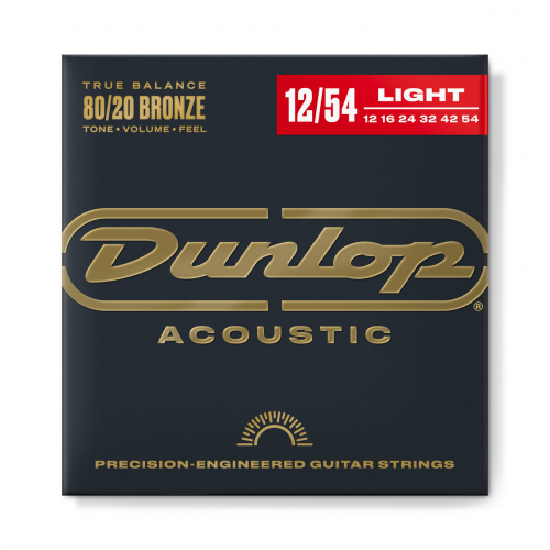 Dunlop DAB1254 acoustic guitar strings 12-54