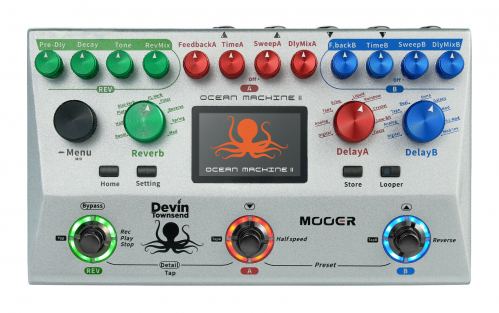 Mooer Ocean Machine II - Devin Townsend Signature Dual Delay & Reverb guitar pedal