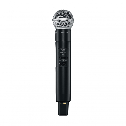 Shure SLXD 2/SM58-H56 (518-562 MHz)- Nadajnik ″do ręki″ z mikrofonem SM58 Shure SLXD 2/SM58-H56 (518-562 MHz)- Nadajnik ″do ręki″ z mikrofonem SM58