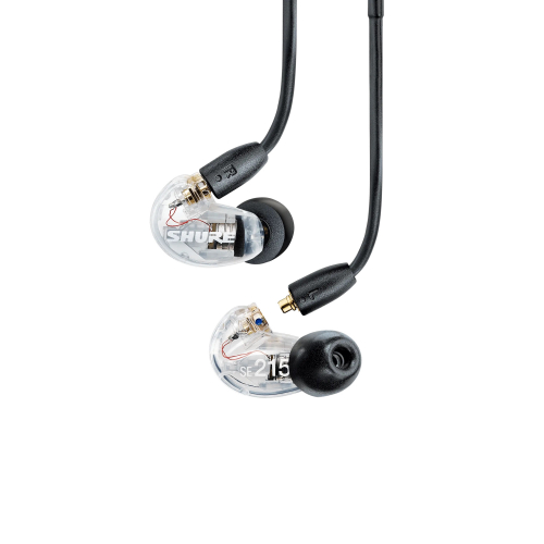Shure SE215DYCL+UNI-EFS - Suchawki douszne AONIC215 z pojedynczym przetwornikiem i kablem 3.5mm (przez...