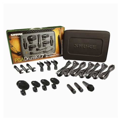 Shure PGA DRUMKIT7 - zestaw mikrofonw do perkusji Shure - PGA52, 57, 56(x3), 81(x2)