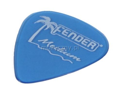 Fender California Clear medium blue pick