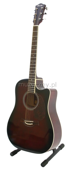 Burton W-0C/WRS acoustic guitar cutaway