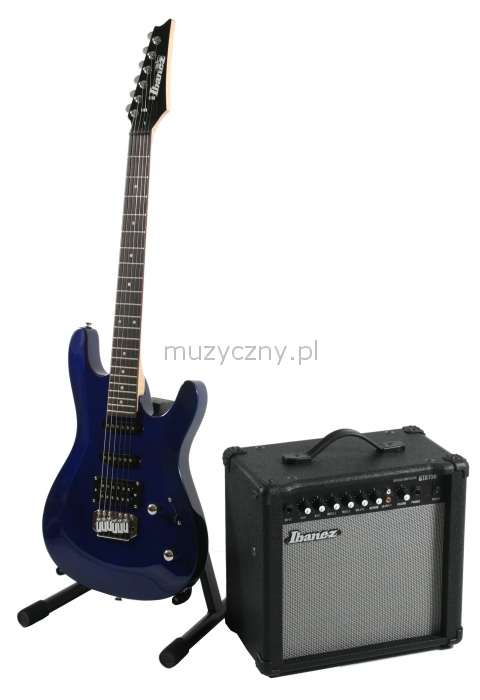 Ibanez GSA-6JU-JB electric guitar + amplifier