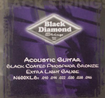 Black Diamond N-600XLB acoustic guitar strings 10-46