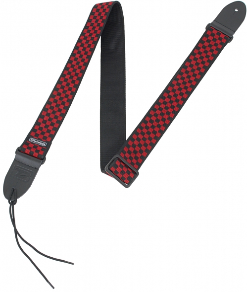 Dunlop D38 31RD guitar strap Red Check