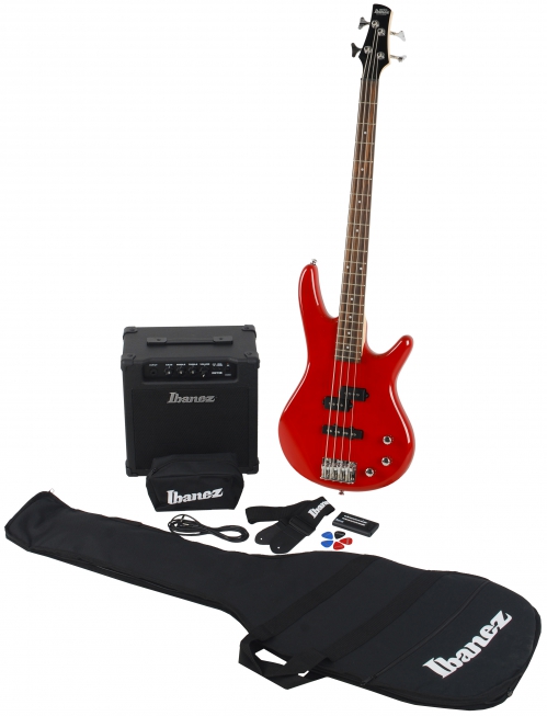 Ibanez GSR-190JU TR bass guitar + amplifier