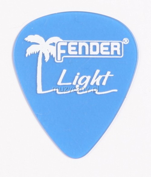 Fender California Clear thin blue pick