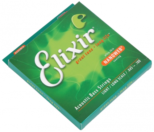 Elixir Acoustic Bass 80/20 Bronze 4-String bass guitar strings 45-105