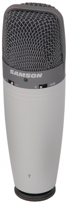 Samson C03U condenser microphone USB with clamp +Cakewalk Sonar LE software + stand + USB cable